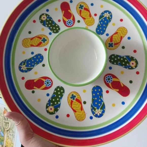 Set of New Dennis East Ceramic Pair Of Flip Flop Sandal Candle Holders - Picture 6 of 8